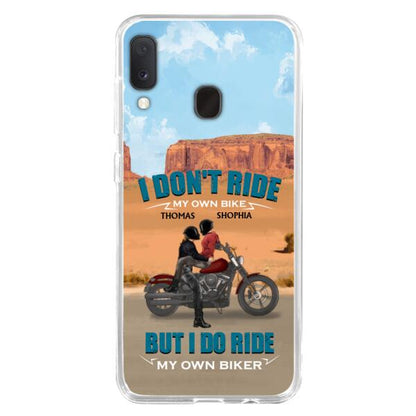 Personalized Couple Riding Phone Case - Gifts For Riders - I Don't Ride My Own Bike But I Do Ride My Own Bike