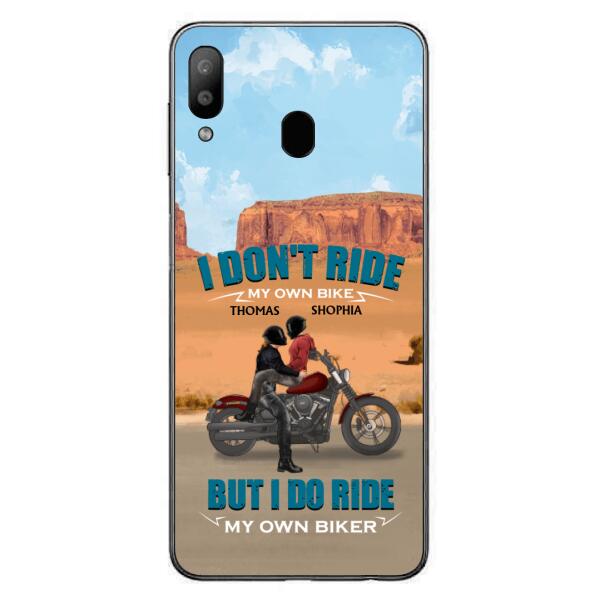 Personalized Couple Riding Phone Case - Gifts For Riders - I Don't Ride My Own Bike But I Do Ride My Own Bike