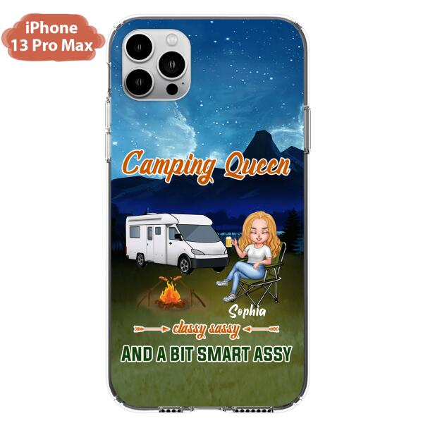 Personalized Camping Queen Phone Case - Gift Idea For Camping Lover - Case For iPhone And Samsung