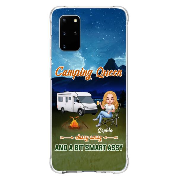 Personalized Camping Queen Phone Case - Gift Idea For Camping Lover - Case For iPhone And Samsung