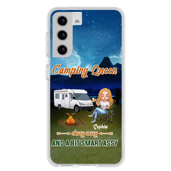 Personalized Camping Queen Phone Case - Gift Idea For Camping Lover - Case For iPhone And Samsung