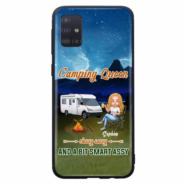 Personalized Camping Queen Phone Case - Gift Idea For Camping Lover - Case For iPhone And Samsung
