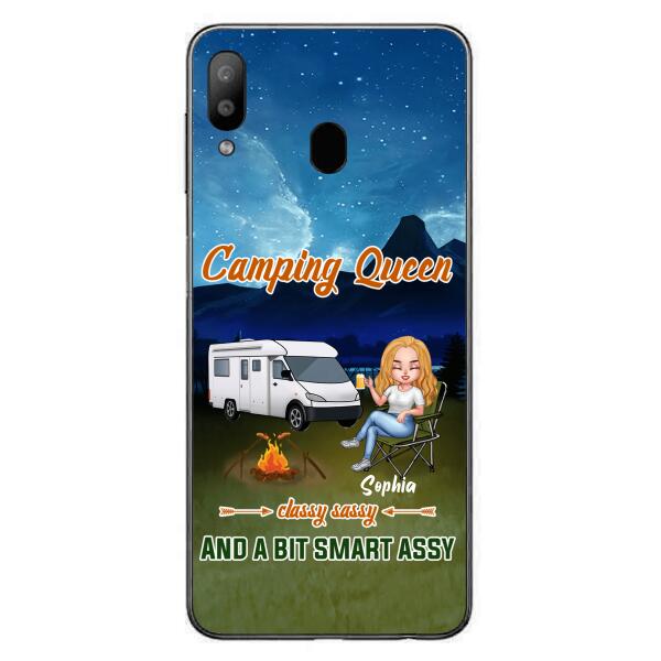 Personalized Camping Queen Phone Case - Gift Idea For Camping Lover - Case For iPhone And Samsung