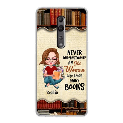 Custom Personalized Old Woman Books Phone Case - Gift Idea For Books Lover - Case For Xiaomi, Oppo And Huawei