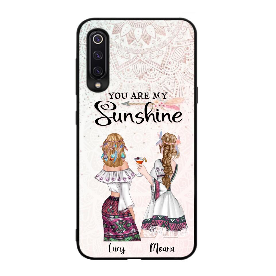 Personalized Bohemian Friends Phone Case - Case For Huawei, Xiaomi & Oppo - You Are My Sunshine