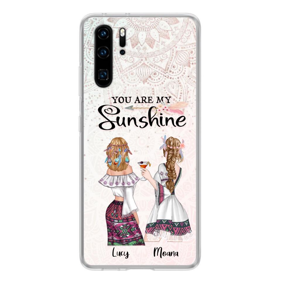 Personalized Bohemian Friends Phone Case - Case For Huawei, Xiaomi & Oppo - You Are My Sunshine