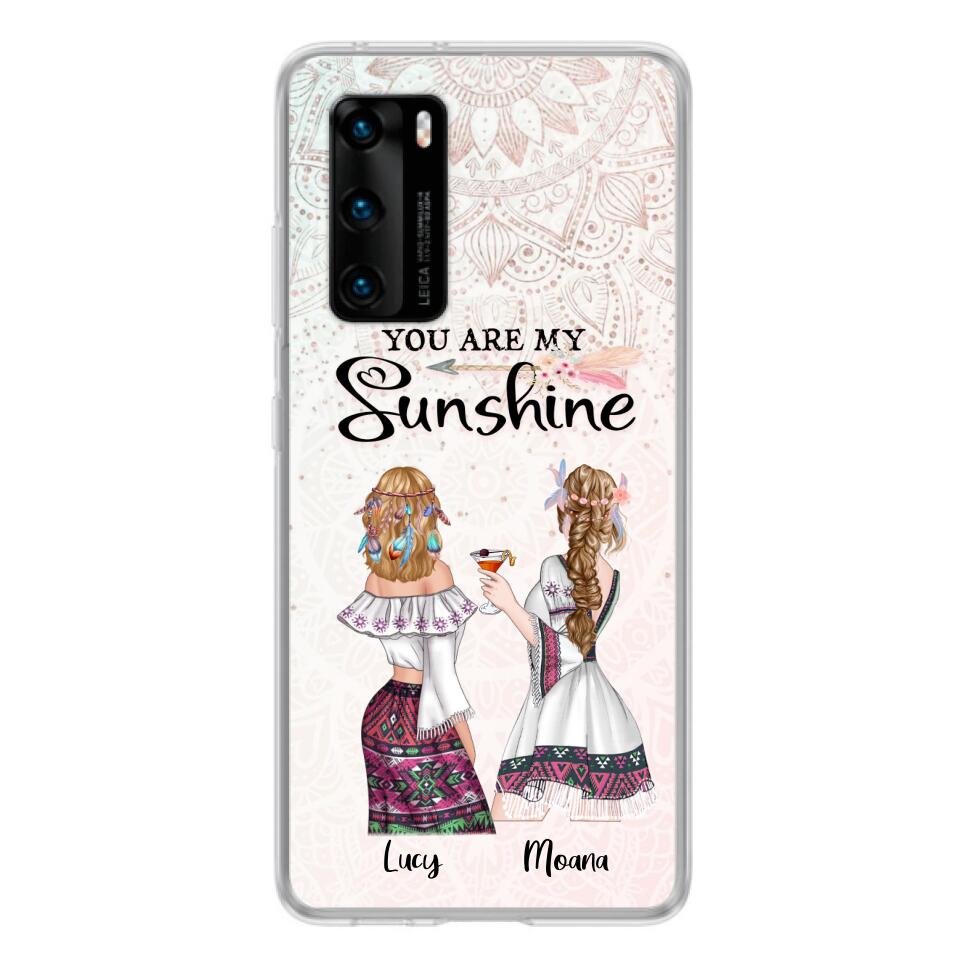 Personalized Bohemian Friends Phone Case - Case For Huawei, Xiaomi & Oppo - You Are My Sunshine
