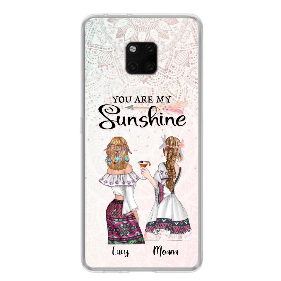 Personalized Bohemian Friends Phone Case - Case For Huawei, Xiaomi & Oppo - You Are My Sunshine
