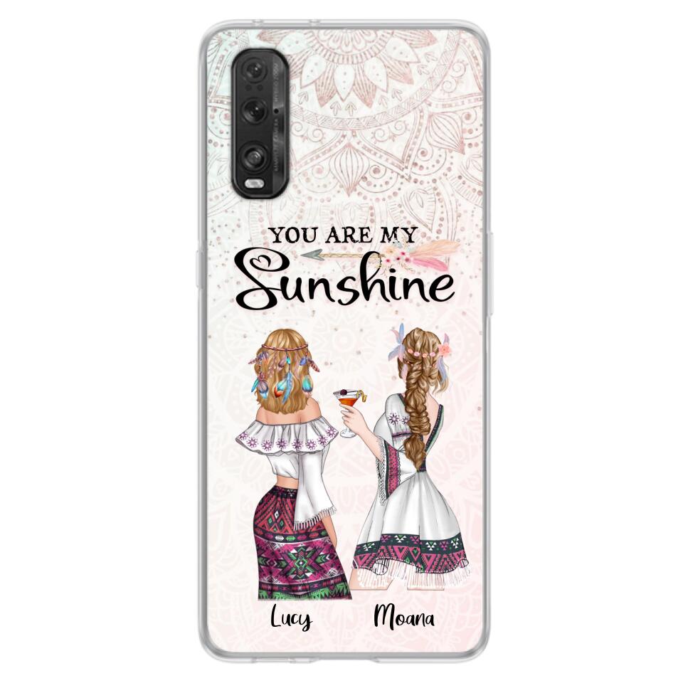 Personalized Bohemian Friends Phone Case - Case For Huawei, Xiaomi & Oppo - You Are My Sunshine