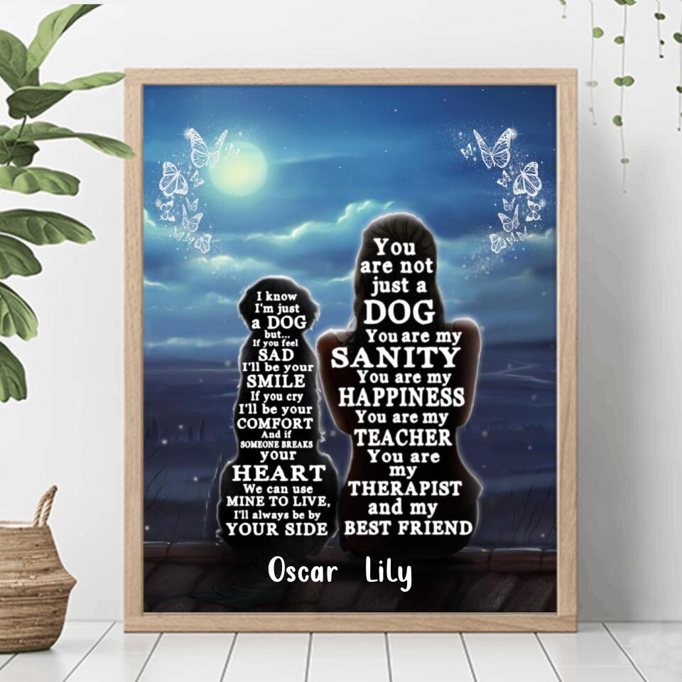 Personalized Dog Mom Poster - Best Gift For Dog Lovers - I'll Be Your Smile