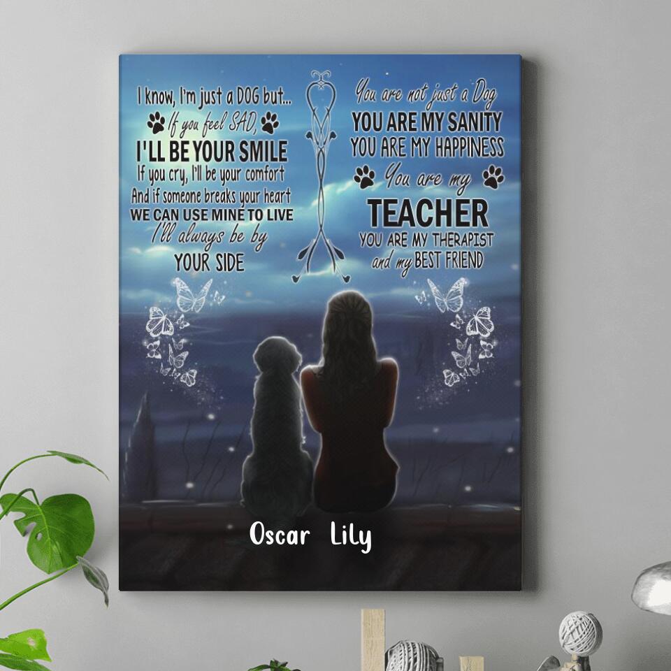 Personalized Pet Canvas - Best Gift For Cat/Dog Lovers - I'll Be Your Smile