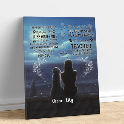Personalized Pet Canvas - Best Gift For Cat/Dog Lovers - I'll Be Your Smile