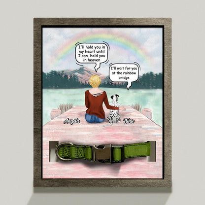 Personalized Memorial Dog Loss Frame - Up to 4 Dogs - Memorial Gift For Dog Lovers