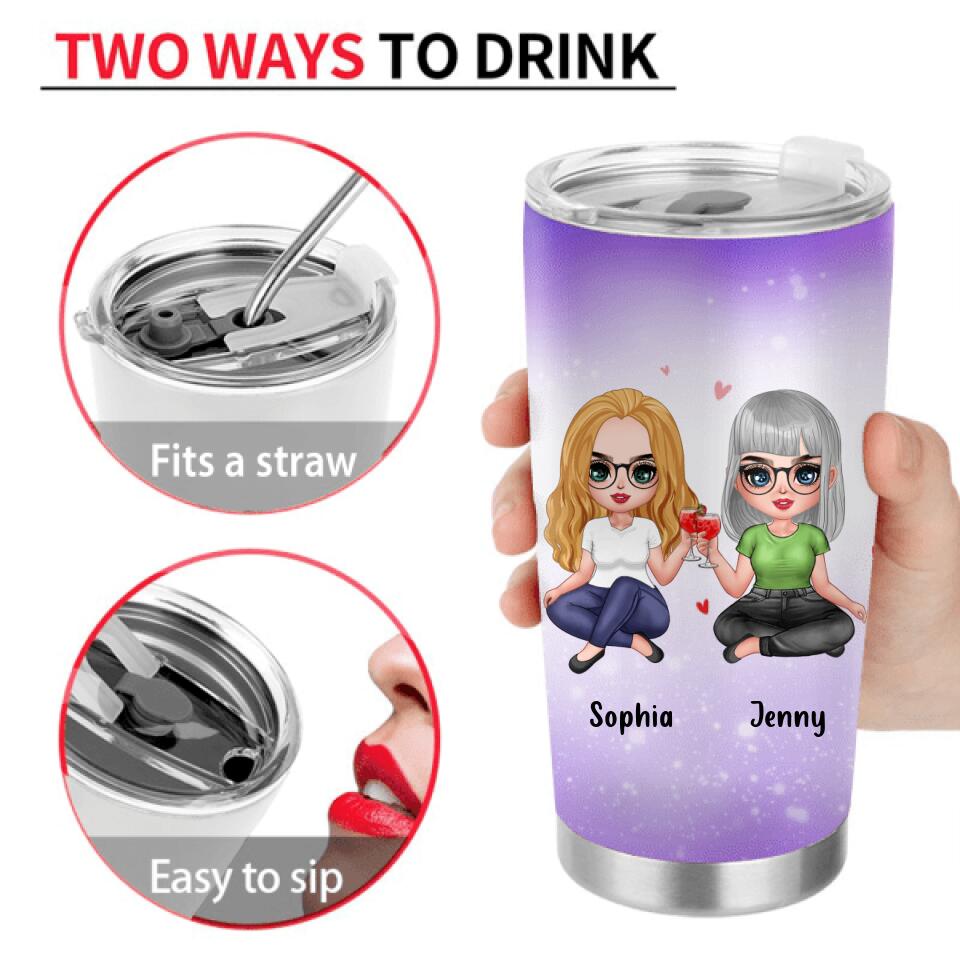 Personalized Daughter & Mom Tumbler - Gift For Mother's Day - Congratulations On Having The Best Daughter Ever