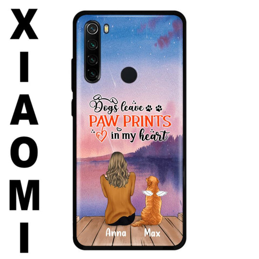 Personalized Dog Phone Case - Man/Woman/Couple With Up to 4 Dogs - Gift Idea For Dog Lover - My Angel Has Paws - Case For Xiaomi, Oppo And Huawei