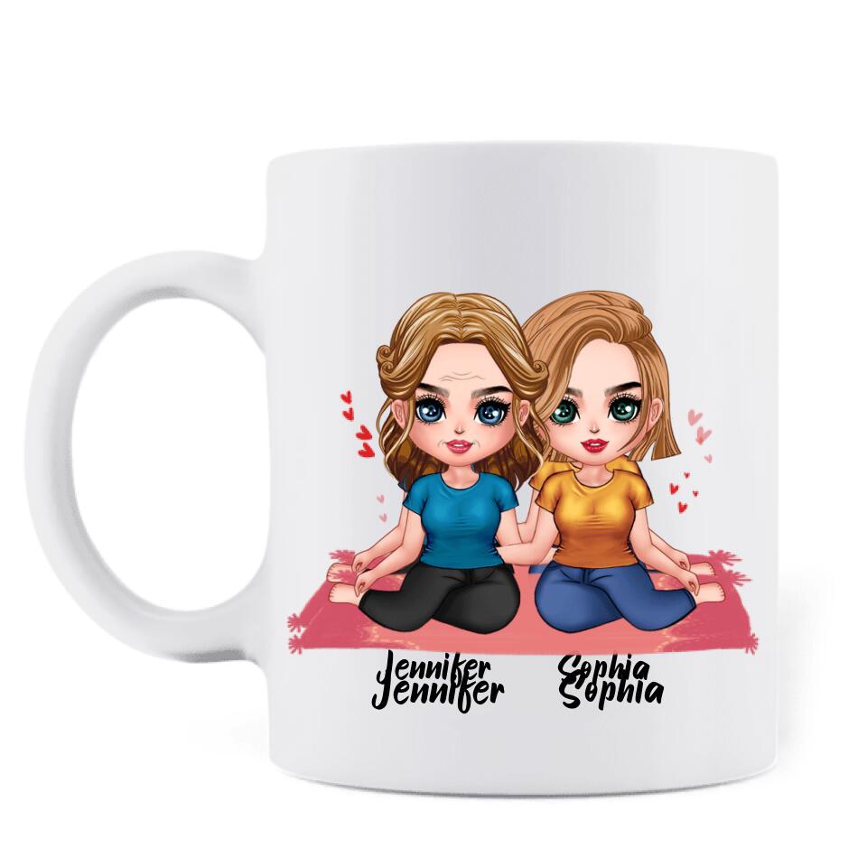 Personalized Daughter & Mom Coffee Mug - Gift Idea For Mother's Day From Daughter To Mom - If At First You Don't Succeed Try, Try Again