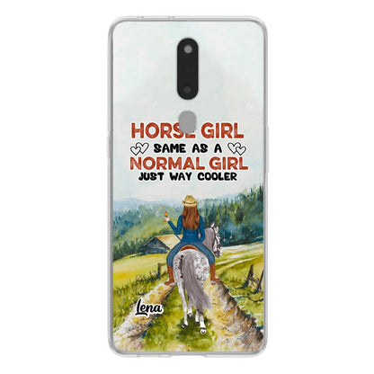Personalized Horse Girl Phone Case - Up to 3 People - Gift Idea For Horse Lover - Horse Girl Same As A Normal Girl Just Way Cooler - Case For Xiaomi/Huawei/Oppo