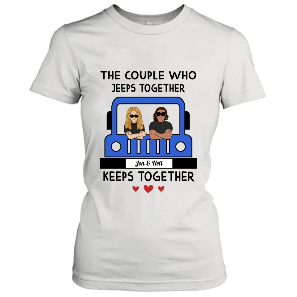 Personalized Off-road Couple T-shirt/Pullover Hoodie/Long Sleeve - Gift for Couple, Off-road Lovers
