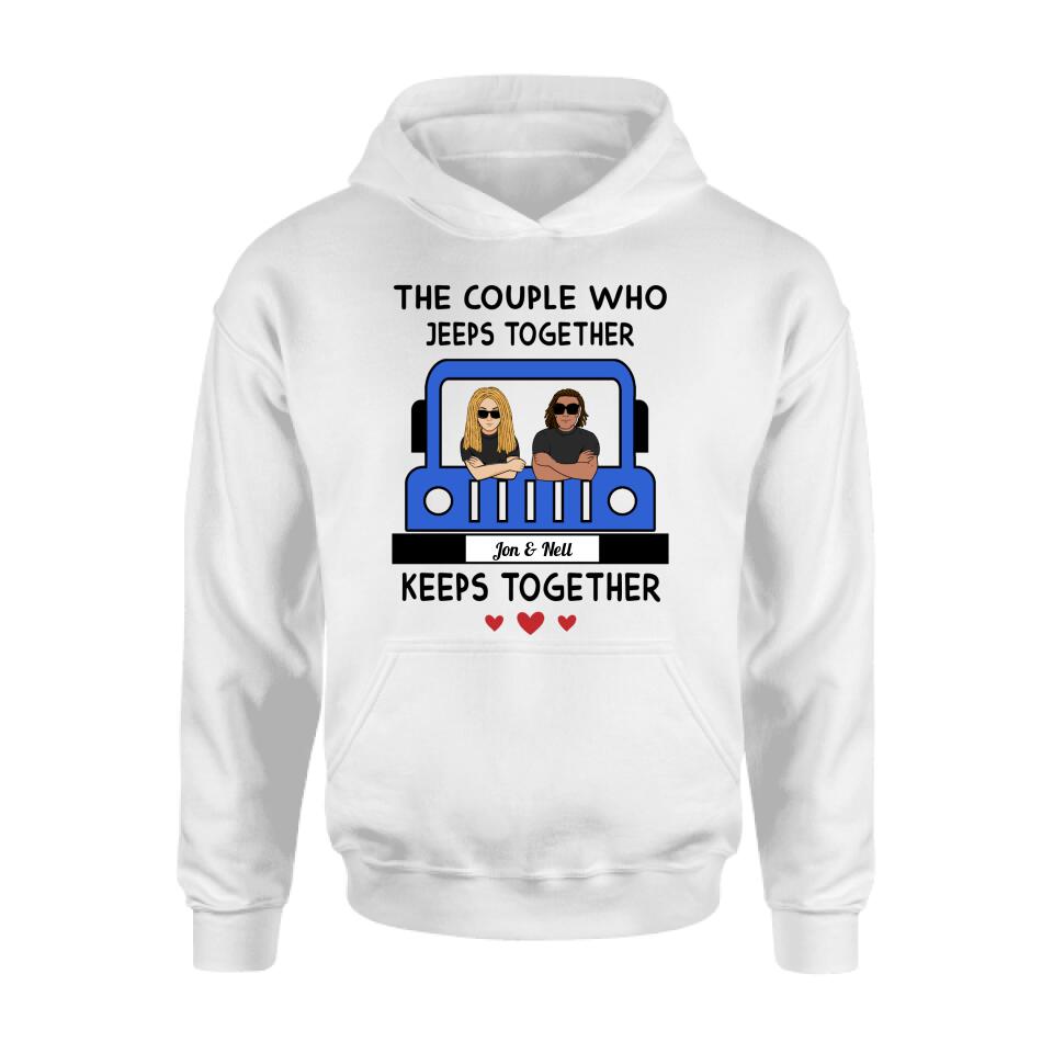 Personalized Off-road Couple T-shirt/Pullover Hoodie/Long Sleeve - Gift for Couple, Off-road Lovers
