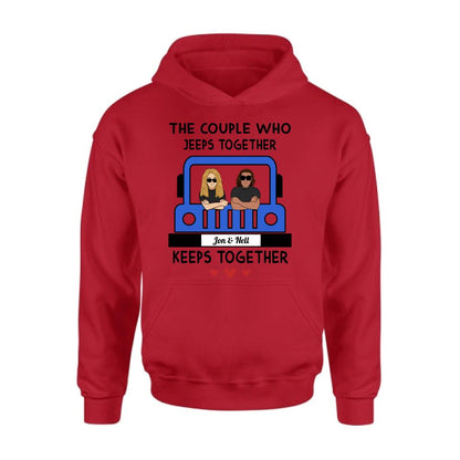 Personalized Off-road Couple T-shirt/Pullover Hoodie/Long Sleeve - Gift for Couple, Off-road Lovers