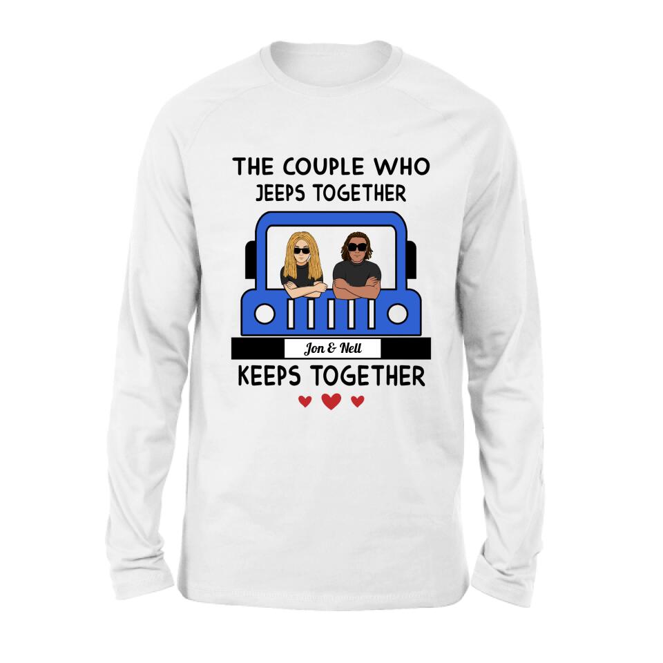 Personalized Off-road Couple T-shirt/Pullover Hoodie/Long Sleeve - Gift for Couple, Off-road Lovers