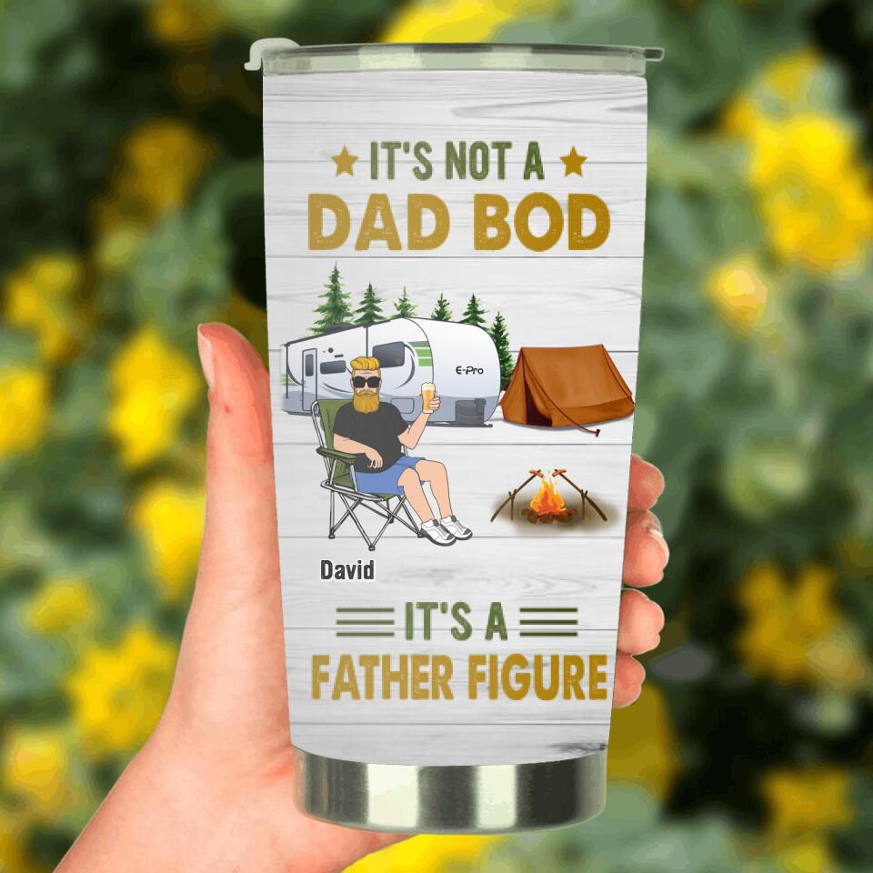 Personalized Dad Tumbler - Gift Idea For Father's Day - It's Not A Dad Bod It's A Father Figure