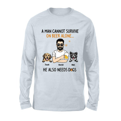 Personalized Dog Dad T-Shirt - Father's Day Gift Idea For Dog Dad - He Also Need Dogs - EMFO54