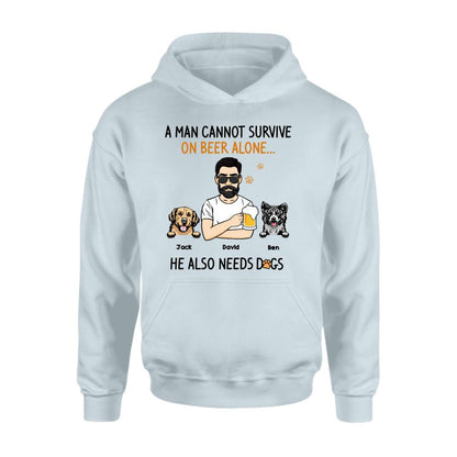 Personalized Dog Dad T-Shirt - Father's Day Gift Idea For Dog Dad - He Also Need Dogs - EMFO54