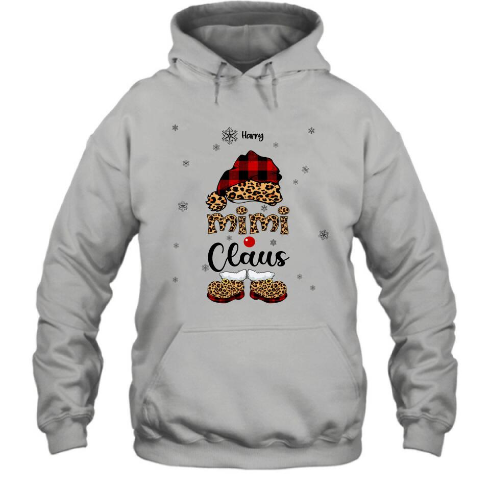 Personalized Mimi Claus Shirt/Pullover Hoodie - Up to 9 Names - Gift For Grandma