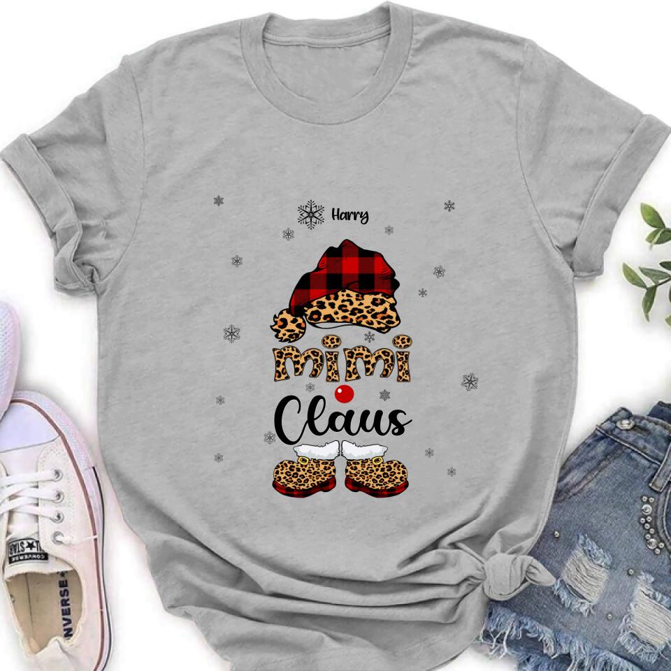 Personalized Mimi Claus Shirt/Pullover Hoodie - Up to 9 Names - Gift For Grandma