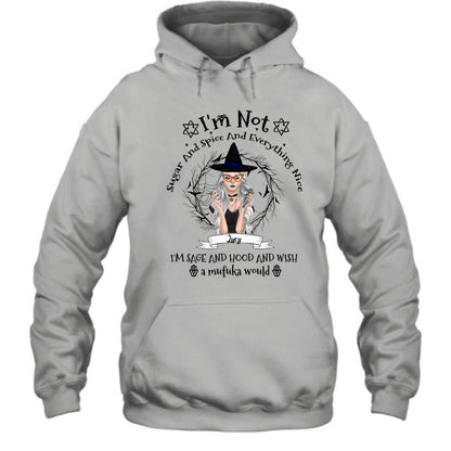 Personalized Witch T-shirt - Best Halloween Gift Idea - I'm Not Sugar And Spice - DFESX1