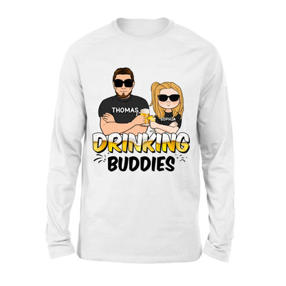 Personalized Drinking Buddies Shirt/Sleeve/Hoodie/Sweatshirt - Father's Day Gift Idea