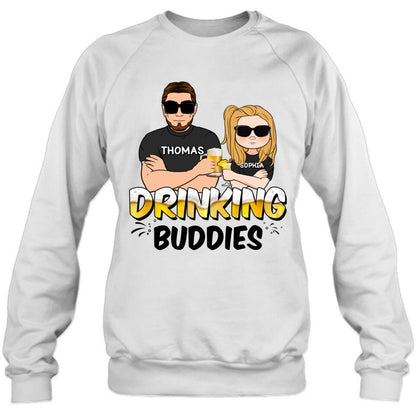 Personalized Drinking Buddies Shirt/Sleeve/Hoodie/Sweatshirt - Father's Day Gift Idea