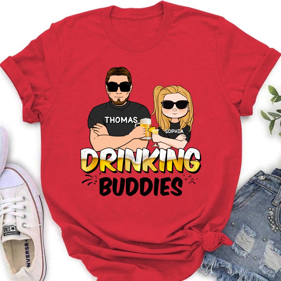 Personalized Drinking Buddies Shirt/Sleeve/Hoodie/Sweatshirt - Father's Day Gift Idea