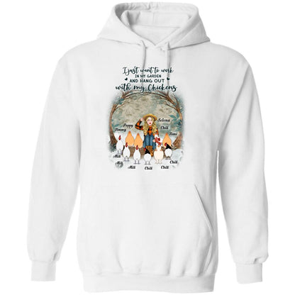 Personalized Just A Girl Who Loves Chickens Shirt - Girl With Up to 10 Chickens