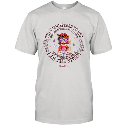 Personalized Hippie Girl T-shirt/Pullover Hoodie - Best Gift For Girl - I Am The Storm