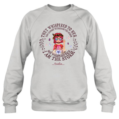 Personalized Hippie Girl T-shirt/Pullover Hoodie - Best Gift For Girl - I Am The Storm