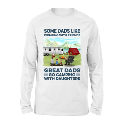 Personalized Father Daughter Camping Shirt/ Pullover Hoodie - Father's Day Gift Idea For Father/ Camping Lover - My Favorite Camping Buddies Call Me Dad