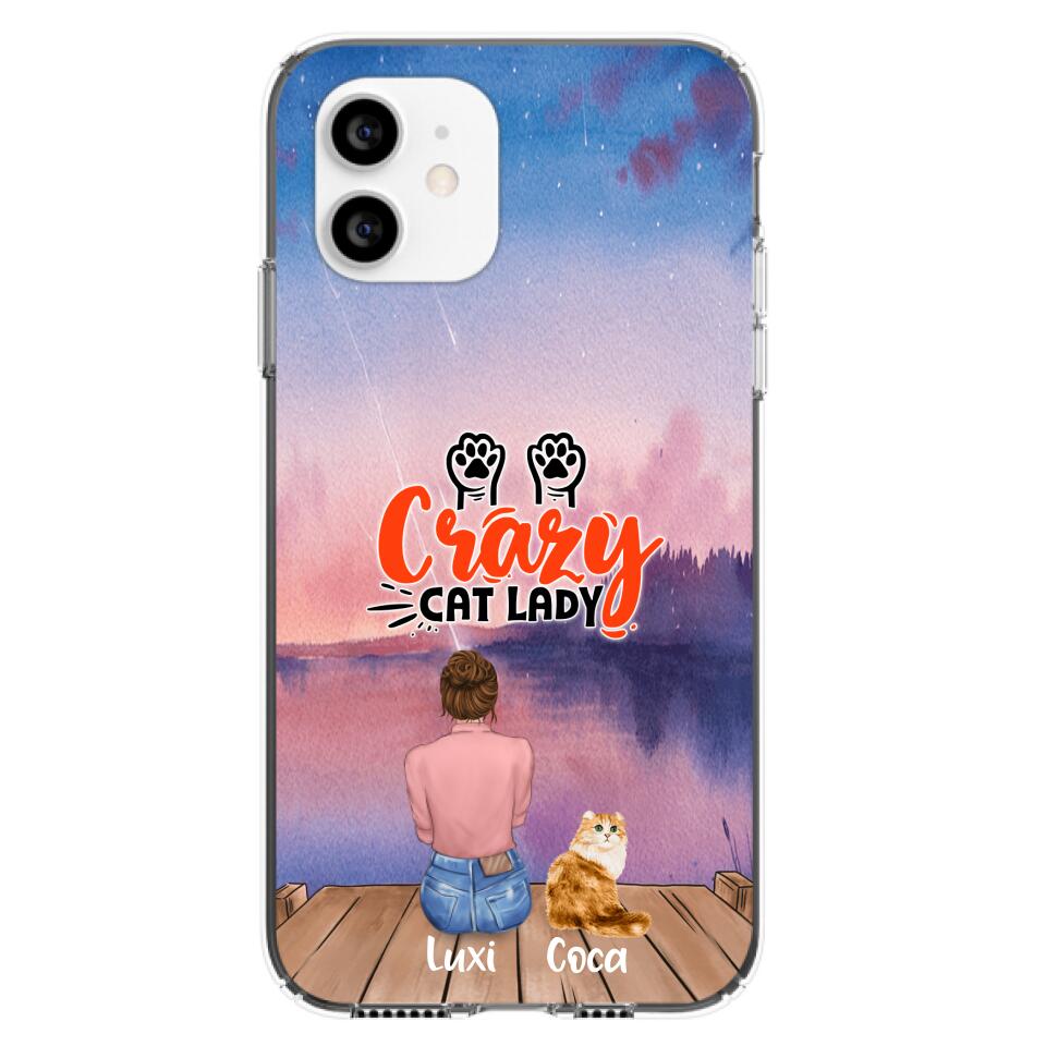 Personalized Cat Mom Phone Case - Up to 5 Cats - Gift Idea For Cat Lover - Best Cat Mom Ever - Case For iPhone And Samsung