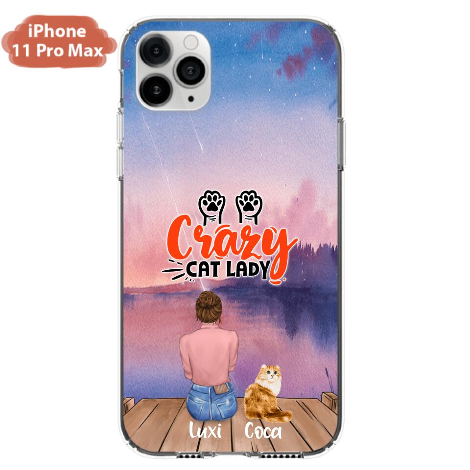 Personalized Cat Mom Phone Case - Up to 5 Cats - Gift Idea For Cat Lover - Best Cat Mom Ever - Case For iPhone And Samsung