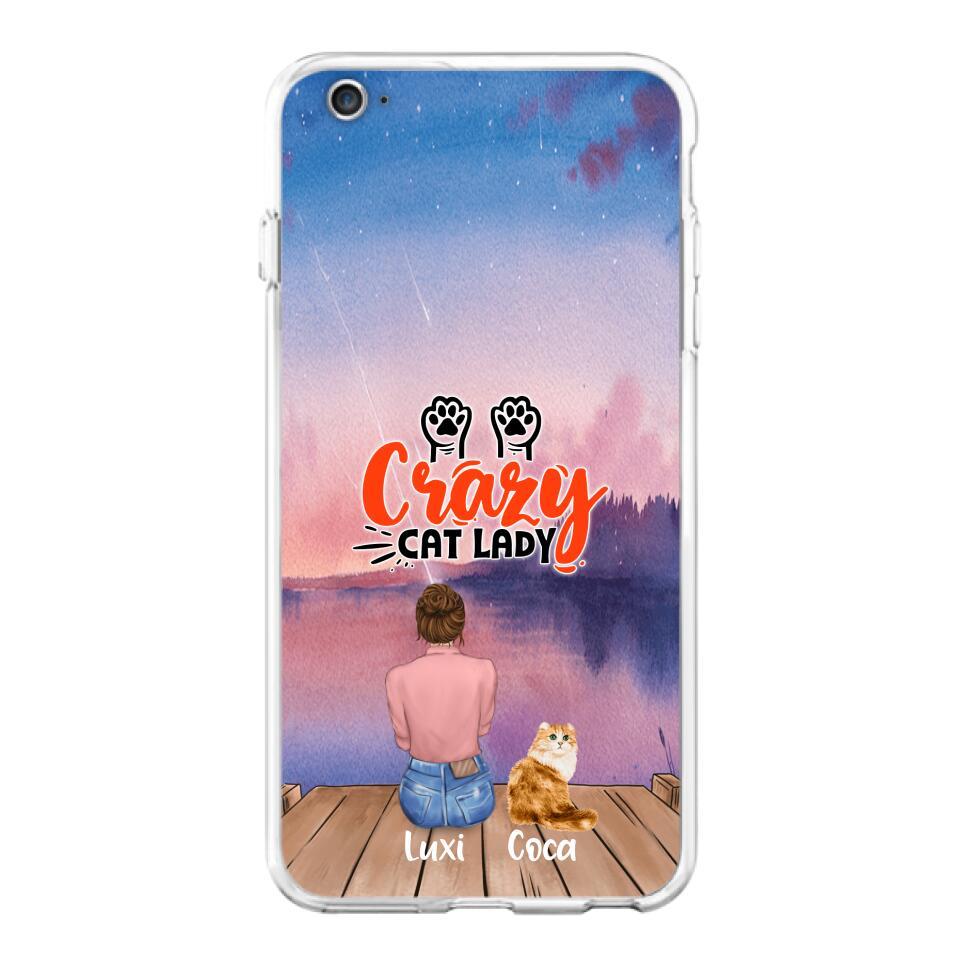 Personalized Cat Mom Phone Case - Up to 5 Cats - Gift Idea For Cat Lover - Best Cat Mom Ever - Case For iPhone And Samsung