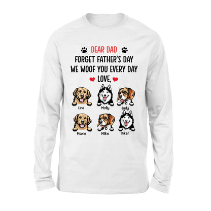Personalized Front Pet Shirt/Hoodie - Gift Idea For Father's Day - We Woof You Everyday