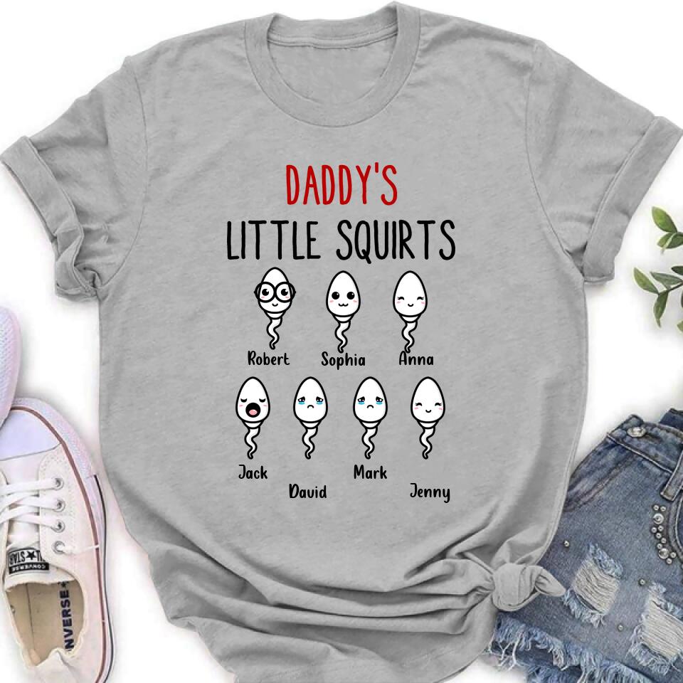 Personalized Happy Father's Day Shirt - Gift Idea For Father with up to 7 Sperms