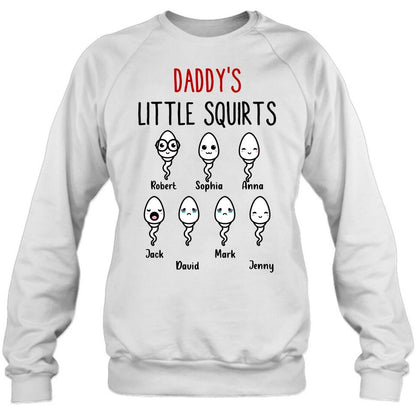 Personalized Happy Father's Day Shirt - Gift Idea For Father with up to 7 Sperms