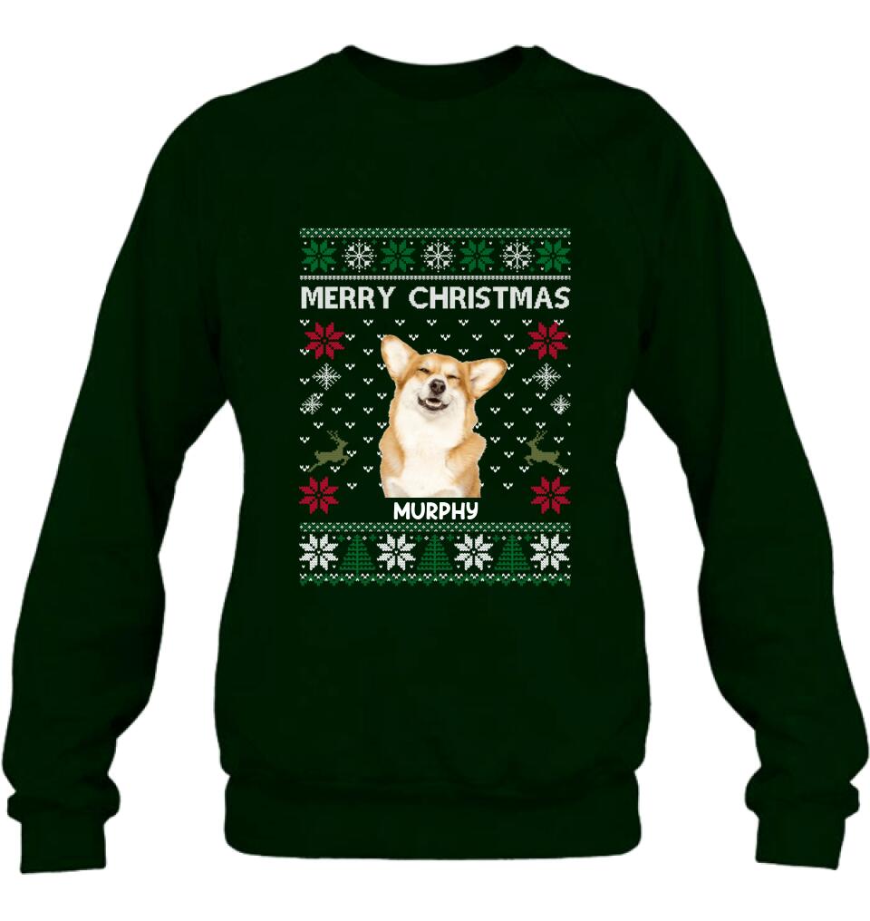 Personalized Dog Sweatshirt - Best Gift For Dog Lover - Merry Christmas