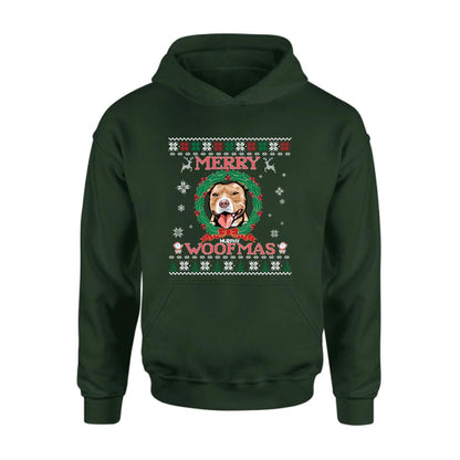 Personalized Dog Sweatshirt - Up to 5 Dogs - Best Gift For Dog Lover - Merry Woofmas