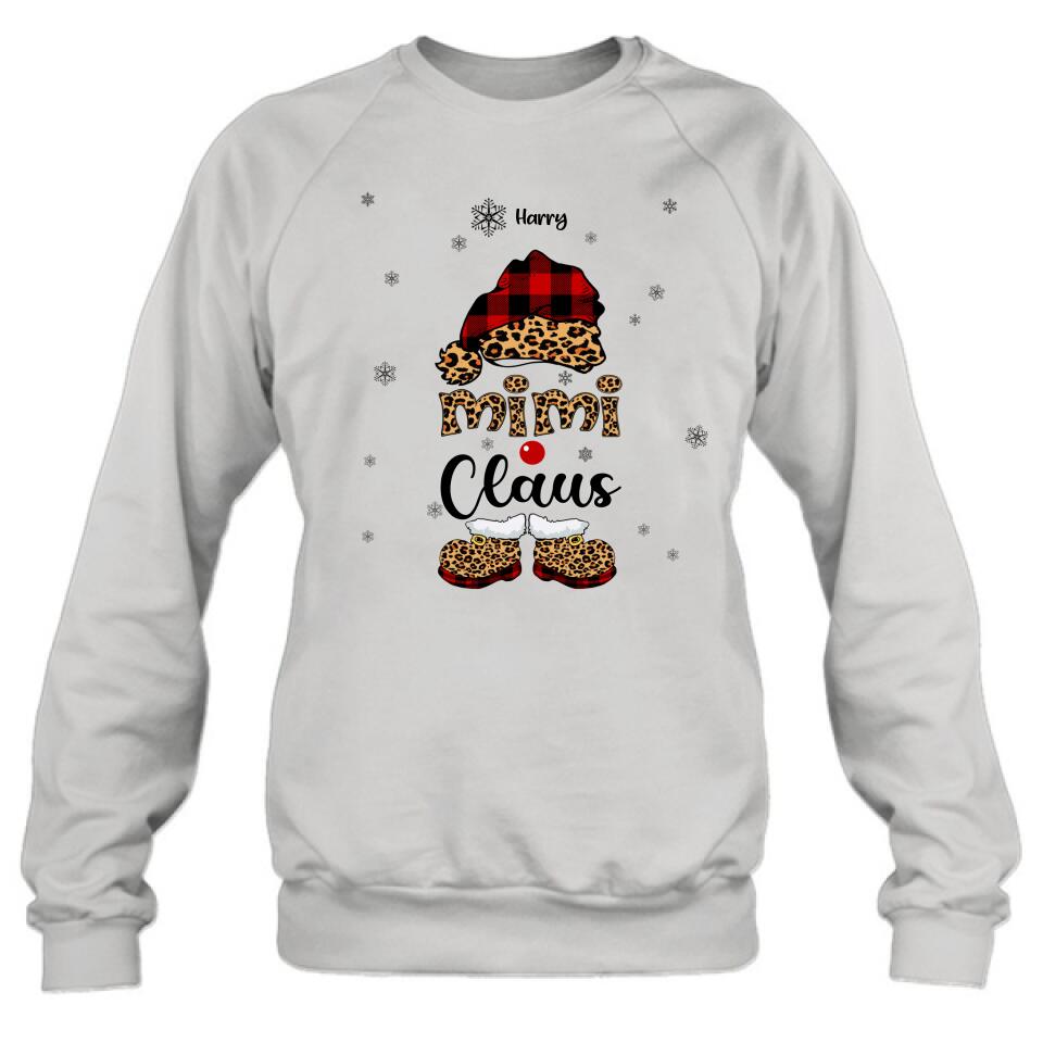 Personalized Mimi Claus Shirt/Pullover Hoodie - Up to 9 Names - Gift For Grandma