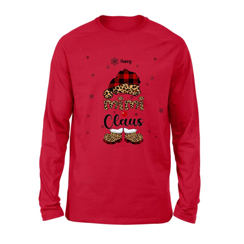 Personalized Mimi Claus Shirt/Pullover Hoodie - Up to 9 Names - Gift For Grandma