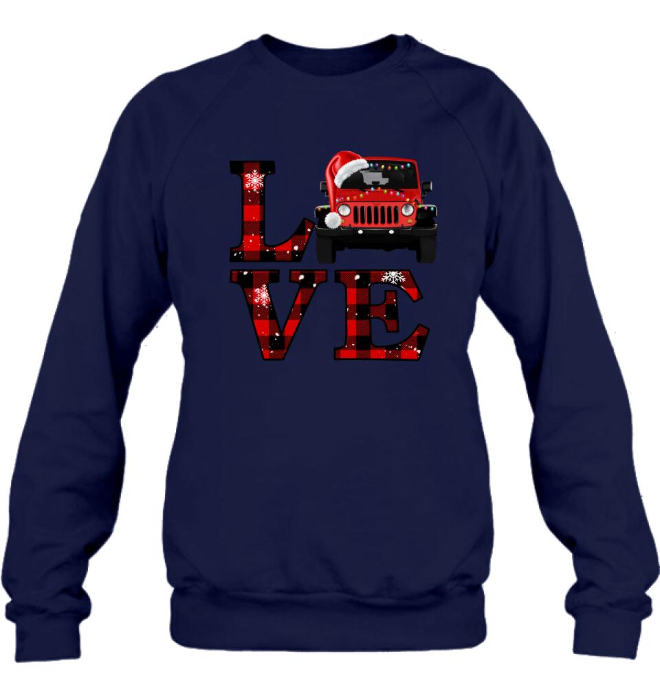 Personalized Love Off-road Car Sweatshirt - Christmas Gift Idea For Off-road Lovers