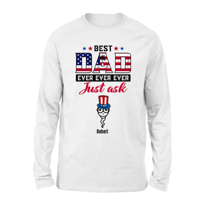 Personalized Father Shirt - Up to 7 Sperms - Gift Idea For Independence Day/Father's Day